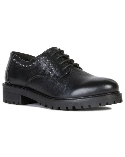 Derbies en Cuir Stéphanie noires