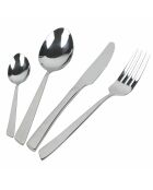 Glänzendes graues Besteckset Cut, 24-teilig