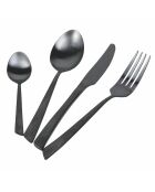 Besteckset Cut Mat Black - 24-teilig