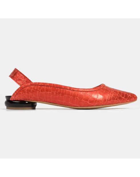 Ballerine Want U Back in pelle rossa