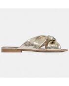 Gouden leren muiltjes van All Mine