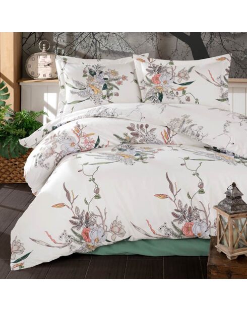 Parure housse de couette   Salom blanche