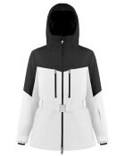 Veste de ski stretch blanc/noir