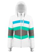 Veste de ski blanc/bleu/vert/gris