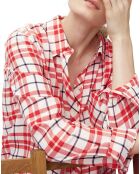 Chemise à carreaux rouge
