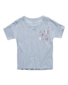 T-Shirt Funny Message gris