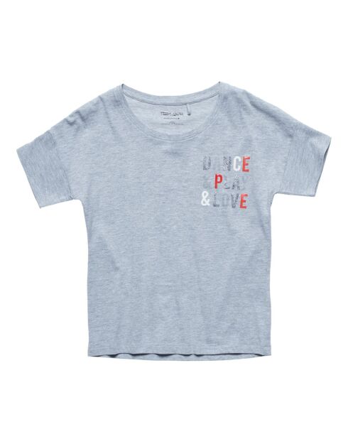 Graues T-Shirt mit lustiger Nachricht