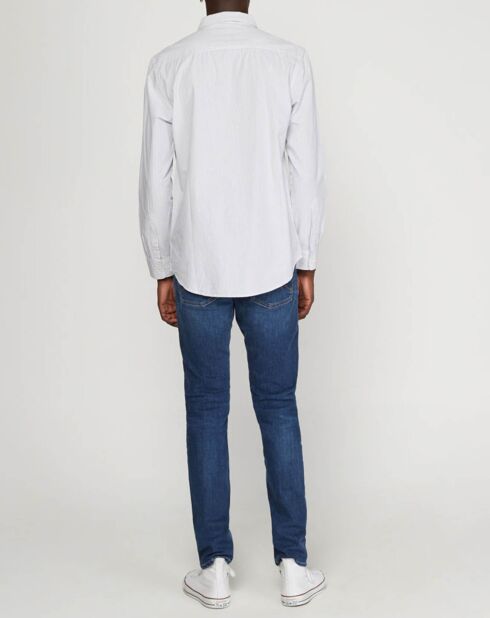 Chemise slim Everyday rayures blanc/bleu