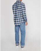 Chemise Comfort Fit Pb à carreaux Caligraphe bleu/blanc/noir