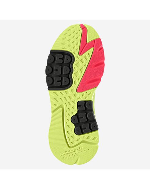 Baskets en Cuir & Mesh Nite Jogger W jaunes