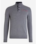 Pull jersey North Sails X Les Voiles de St Tropez gris foncé