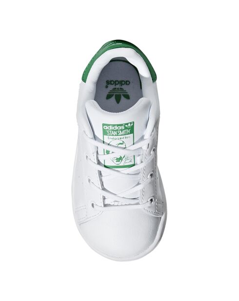 Baskets en Cuir Stan Smith Td blanc/vert