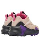 Baskets en Velours de Cuir & Mesh Aztrek Double Mix T rose/violet