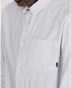 Chemise slim Everyday rayures blanc/bleu