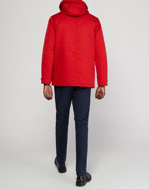 Parka Cardiff longue rouge