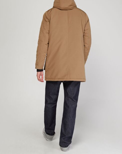 Parka chaude beige