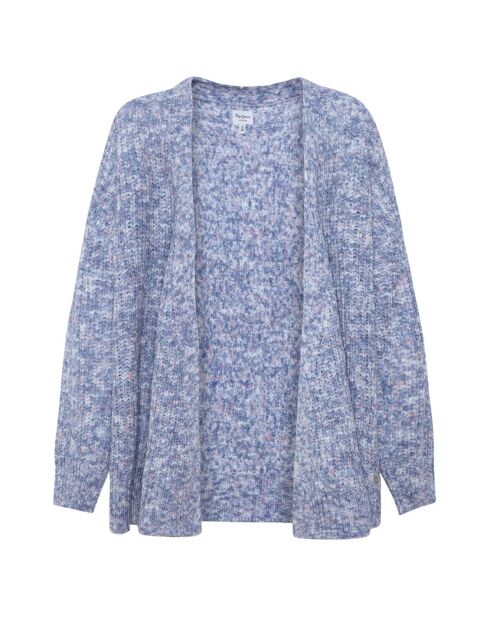 Gilet chiné bleu