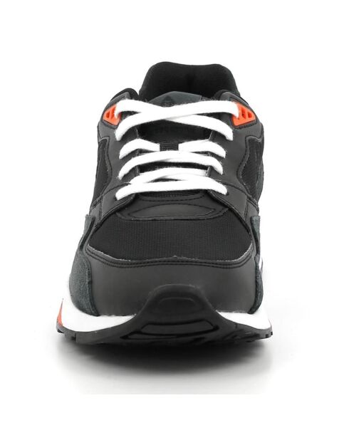 Baskets en Velours de Cuir & Mesh R800 Sport Op J3 noir/orange