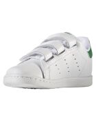 Baskets Stan Smith en Cuir à scratch blanc/vert