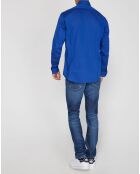 Chemise Regular Fit Fil à Fil bleue