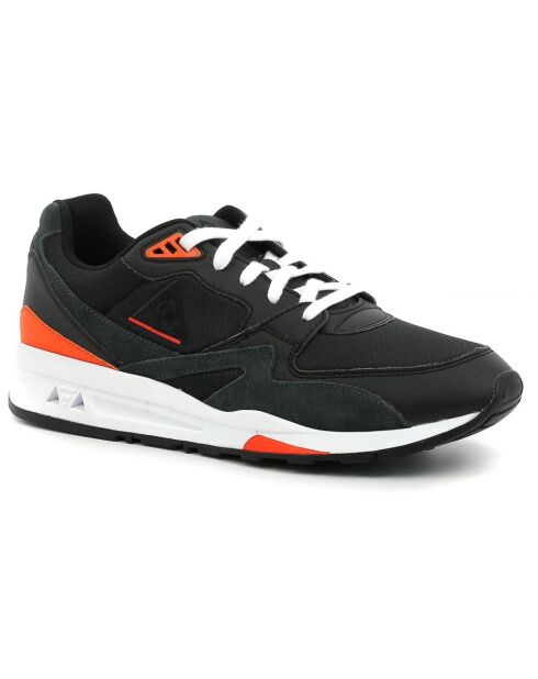 Baskets en Velours de Cuir & Mesh R800 Sport Op J3 noir/orange