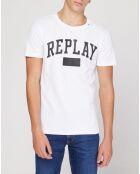 T-Shirt logo blanc