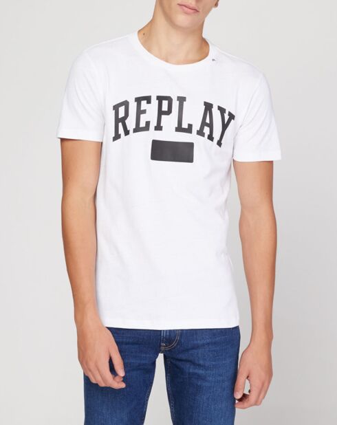 T-Shirt logo blanc