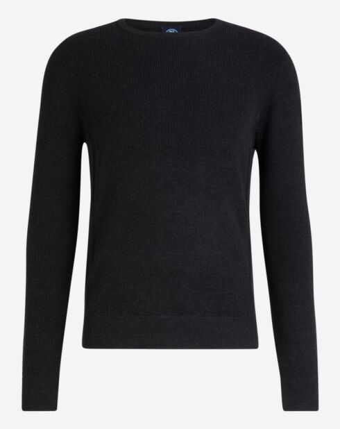 Pull côtelé anthracite