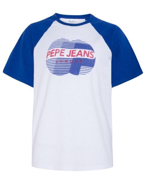 T-Shirt Logo Archive blanc/bleu