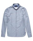 Chemise ajustée Caster blanc/multicolore