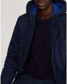 Parka Cardiff longue bleu marine