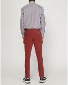 Pantalon chino Slim Krandi bordeaux