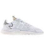 Baskets en Cuir & Mesh Nite Jogger blanches