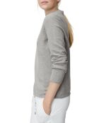 Pull col montant gris