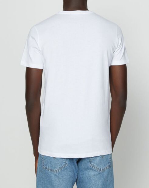 T-Shirt Rock Fluo blanc