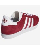 Sneakers Gazelle in pelle bordeaux