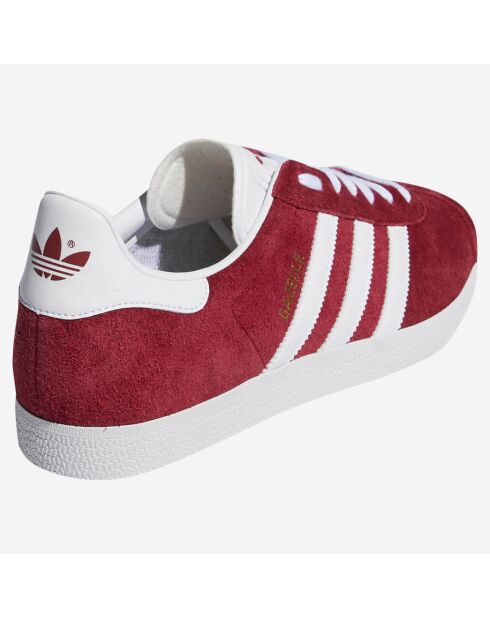 Baskets en Velours de Cuir Gazelle bordeaux