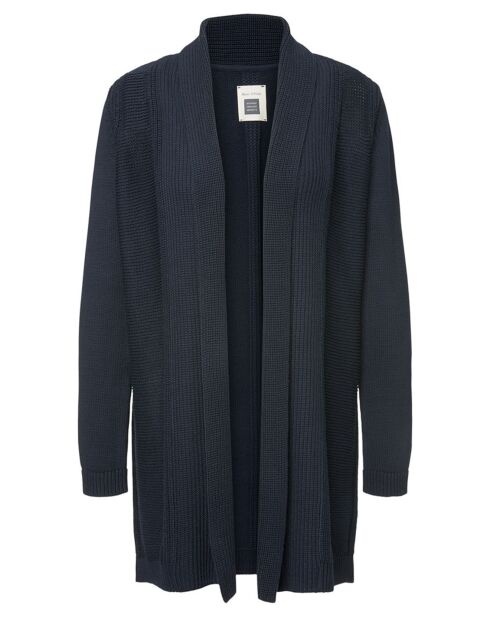 Cardigan long bleu marine