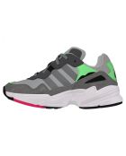 Baskets en Velours de Cuir & Mesh Yung-96 J gris/vert