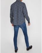 Chemise Regular Fit Perroquets bleu marine/multicolore