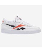 Baskets en Cuir Club C Mu blanc/orange/noir