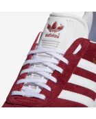 Sneakers Gazelle in pelle bordeaux