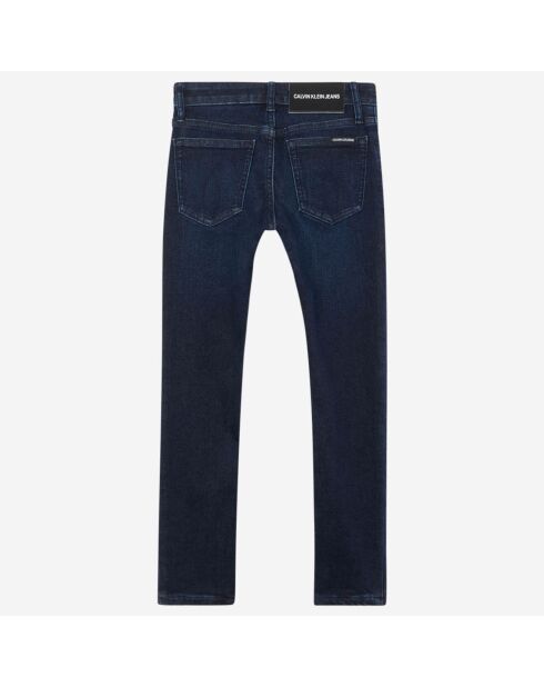 Jean skinny en Toile de coton bleu foncé