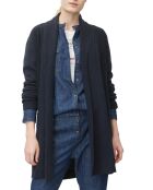 Cardigan long bleu marine