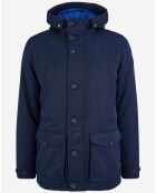 Parka Cardiff longue bleu marine