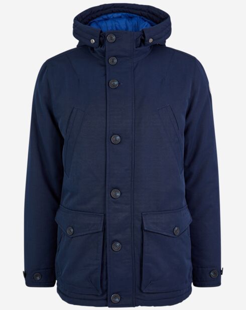 Parka Cardiff longue bleu marine