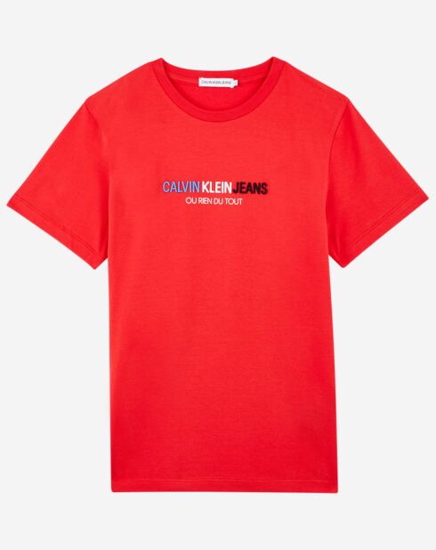 T-Shirt Logo tricolore rouge