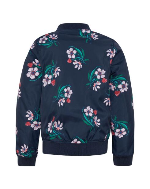 Bombers à fleurs marine