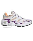 Baskets en Cuir & Mesh Fyw S-97 blanc/violet