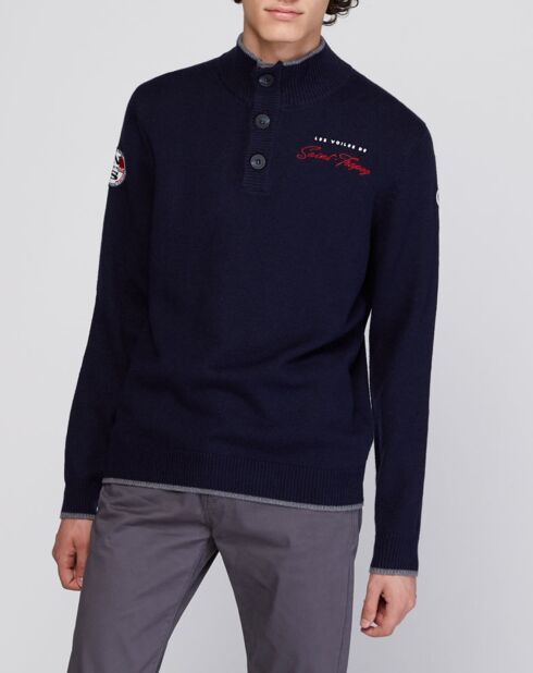 Pull jersey North Sails X Les Voiles de St Tropez bleu marine